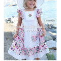 JannyBB floral printed apron toddler dress